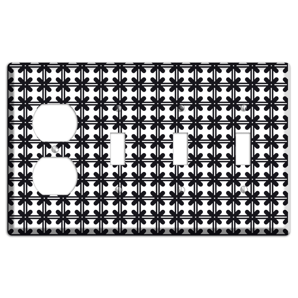 Moroccan 10 Duplex / 3 Toggle Wallplate