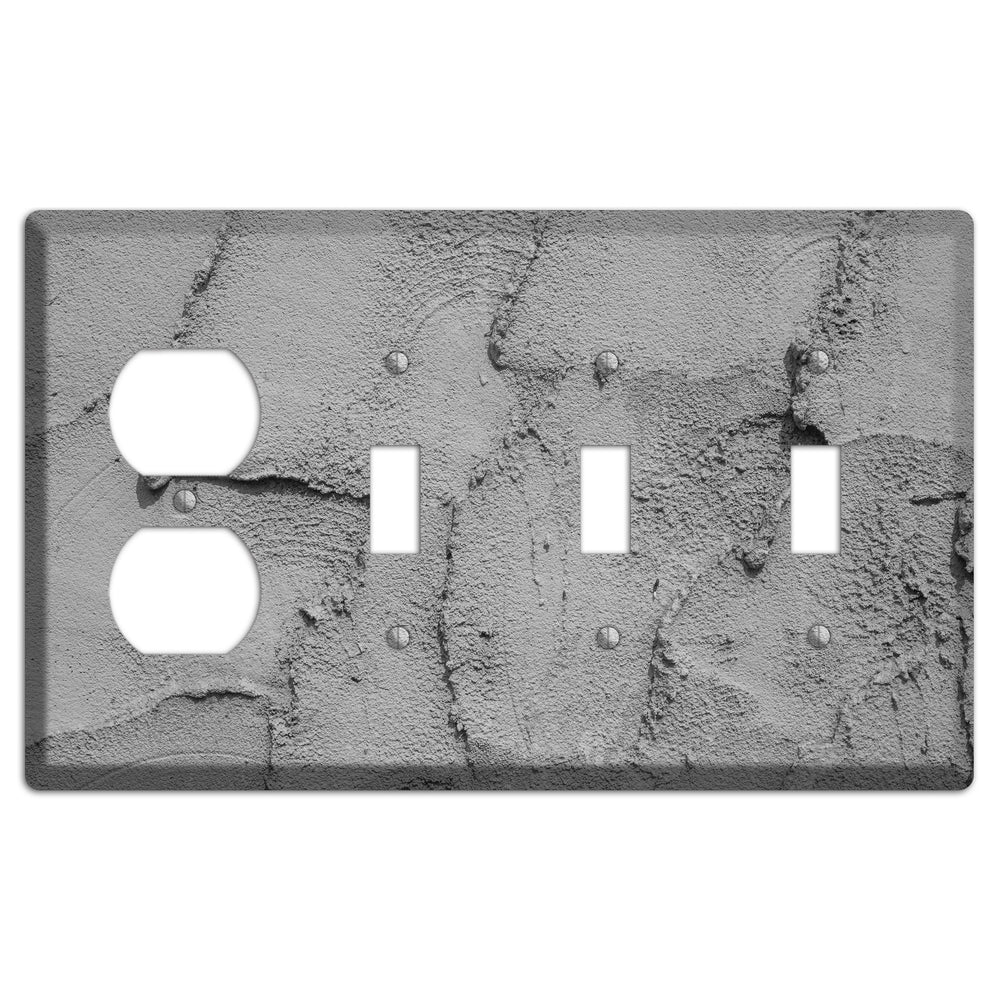 Plaster 7 Duplex / 3 Toggle Wallplate