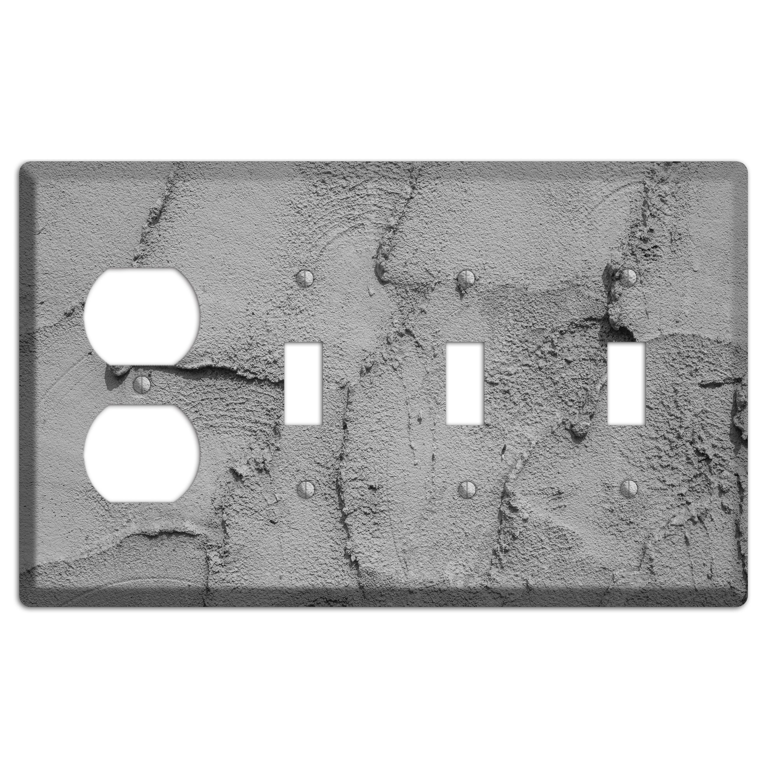 Plaster 7 Duplex / 3 Toggle Wallplate