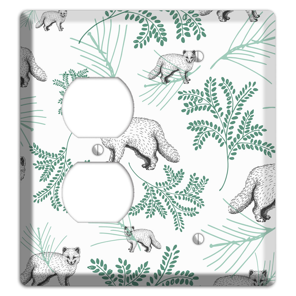 Wildlife Arctic Fox Duplex / Blank Wallplate