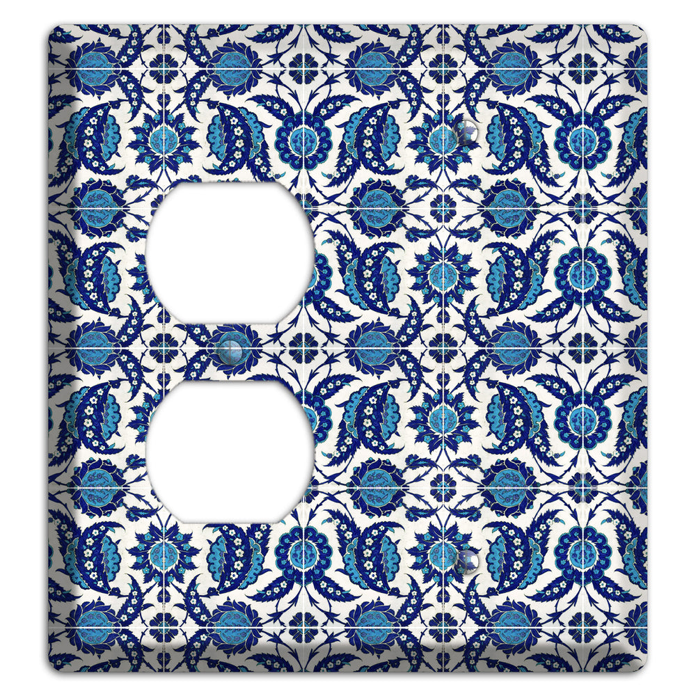 Ornate Paisley Tile Duplex / Blank Wallplate