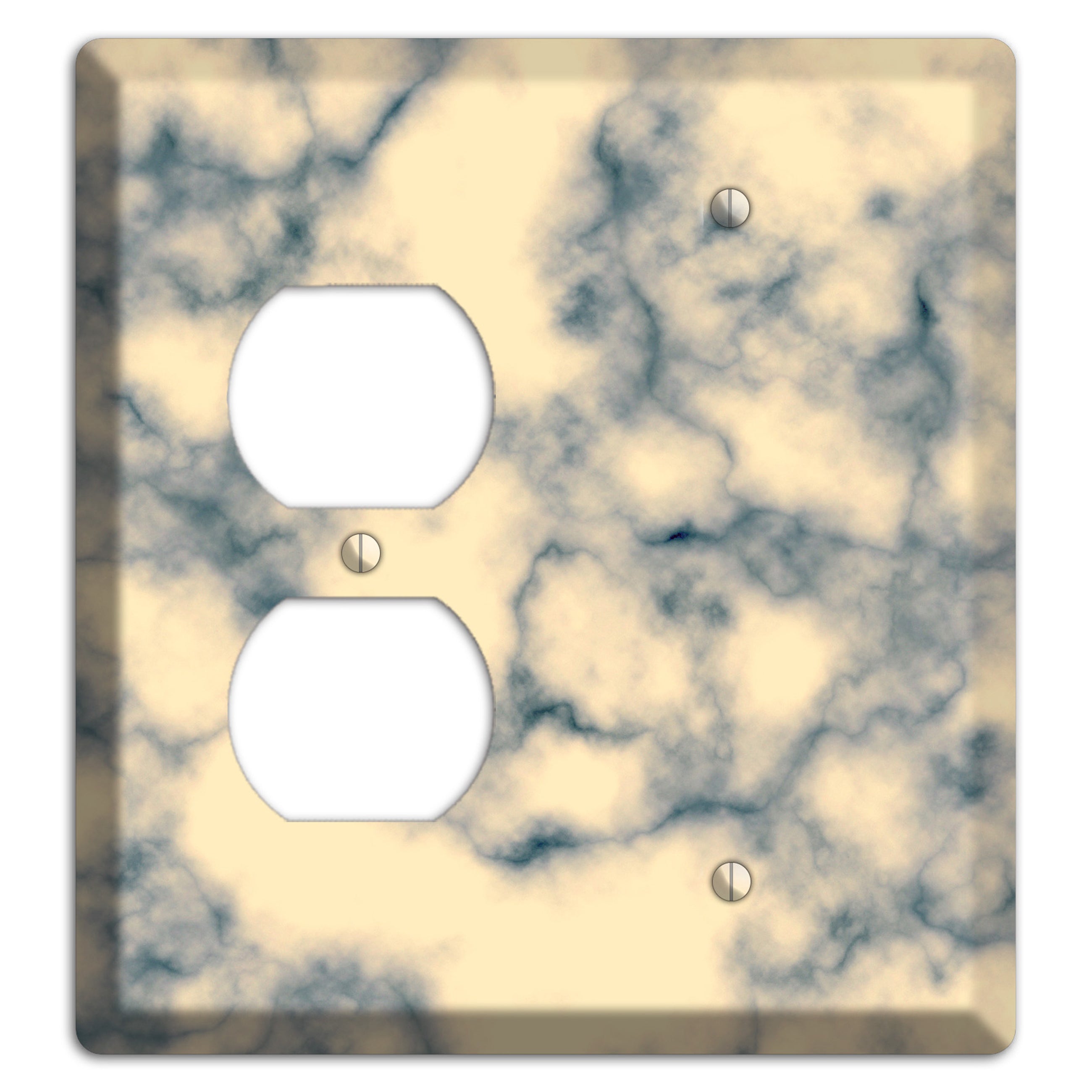 Mantle Marble Duplex / Blank Wallplate