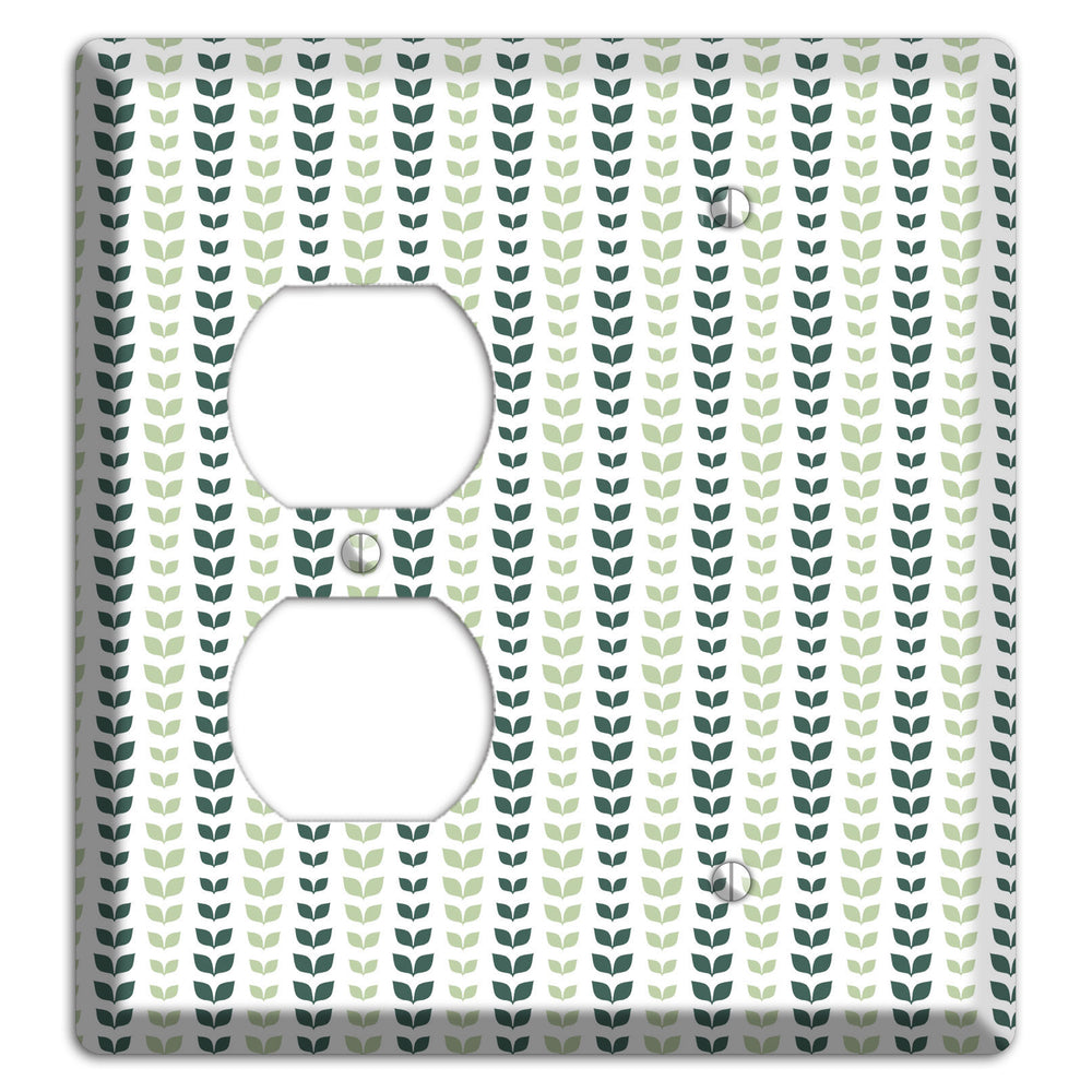 Leaves Style X Duplex / Blank Wallplate