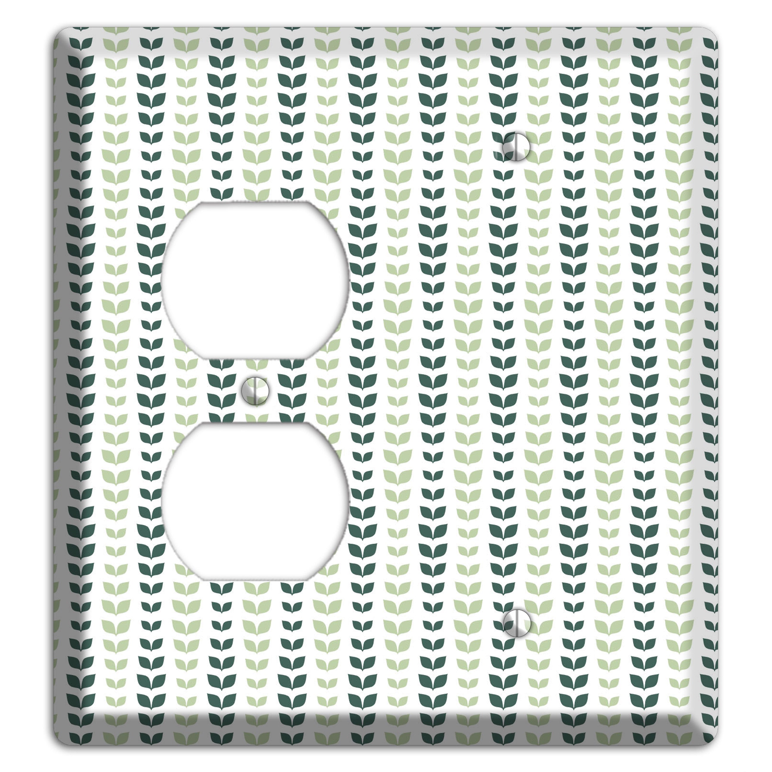 Leaves Style X Duplex / Blank Wallplate
