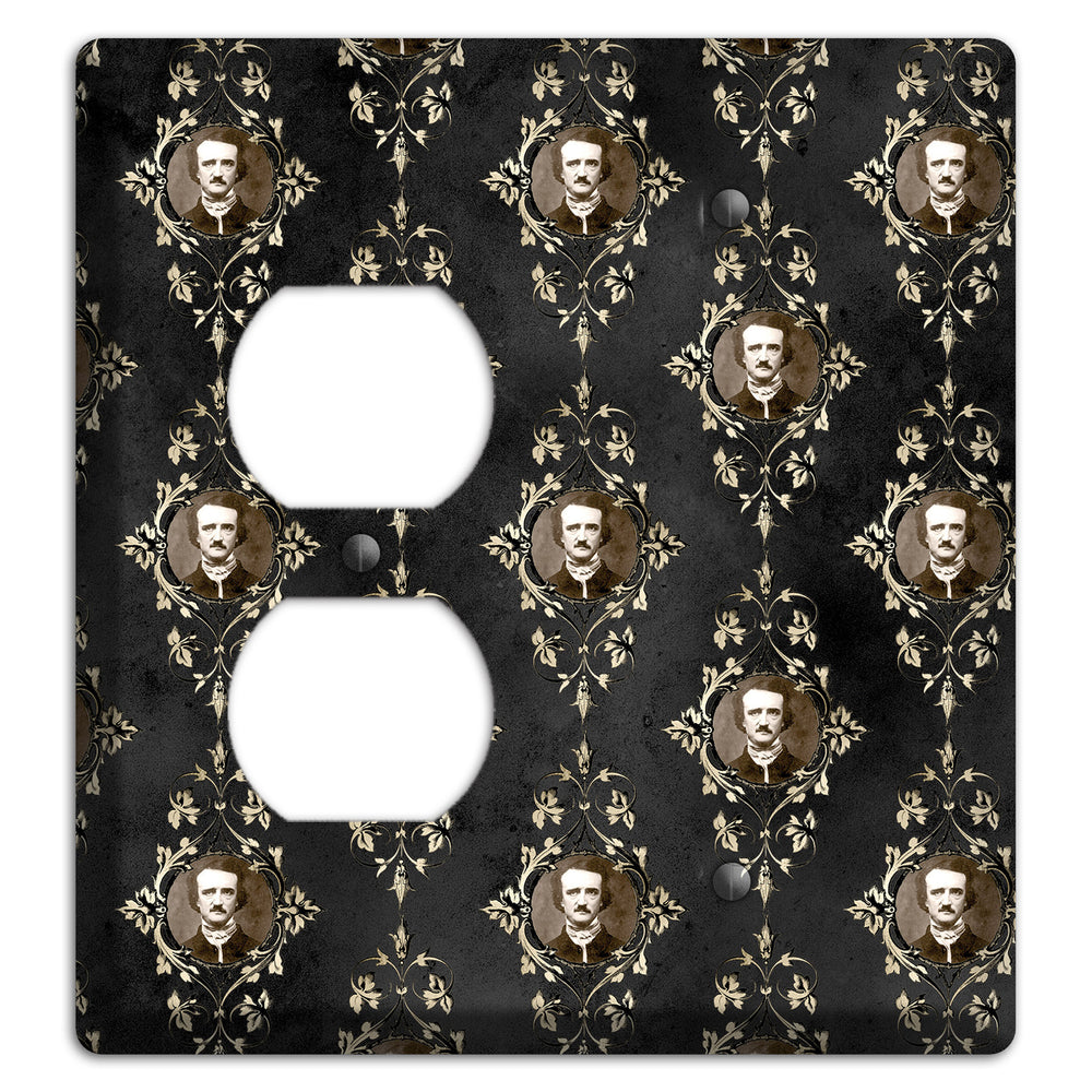 Edgar Allen Poe Self Portrait Duplex / Blank Wallplate