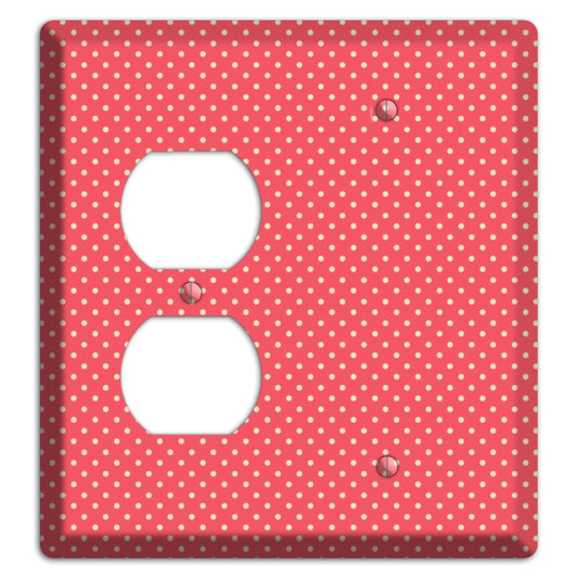 Multi Pink Tiny Polka Dots Duplex / Blank Wallplate