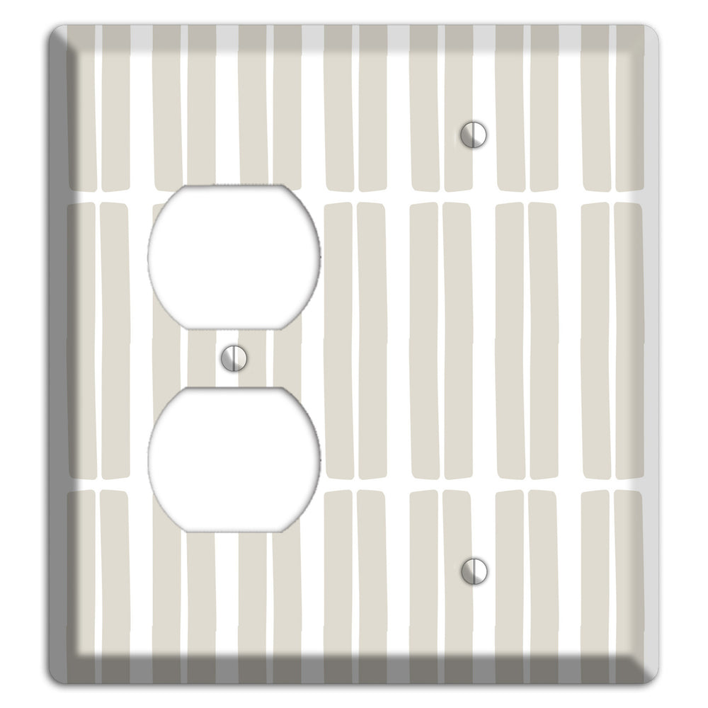 Simple Scandanavian Style FF Duplex / Blank Wallplate