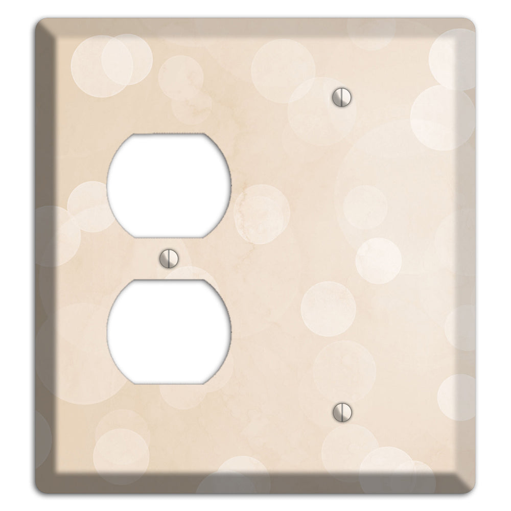 Parchment Neutral Texture Duplex / Blank Wallplate