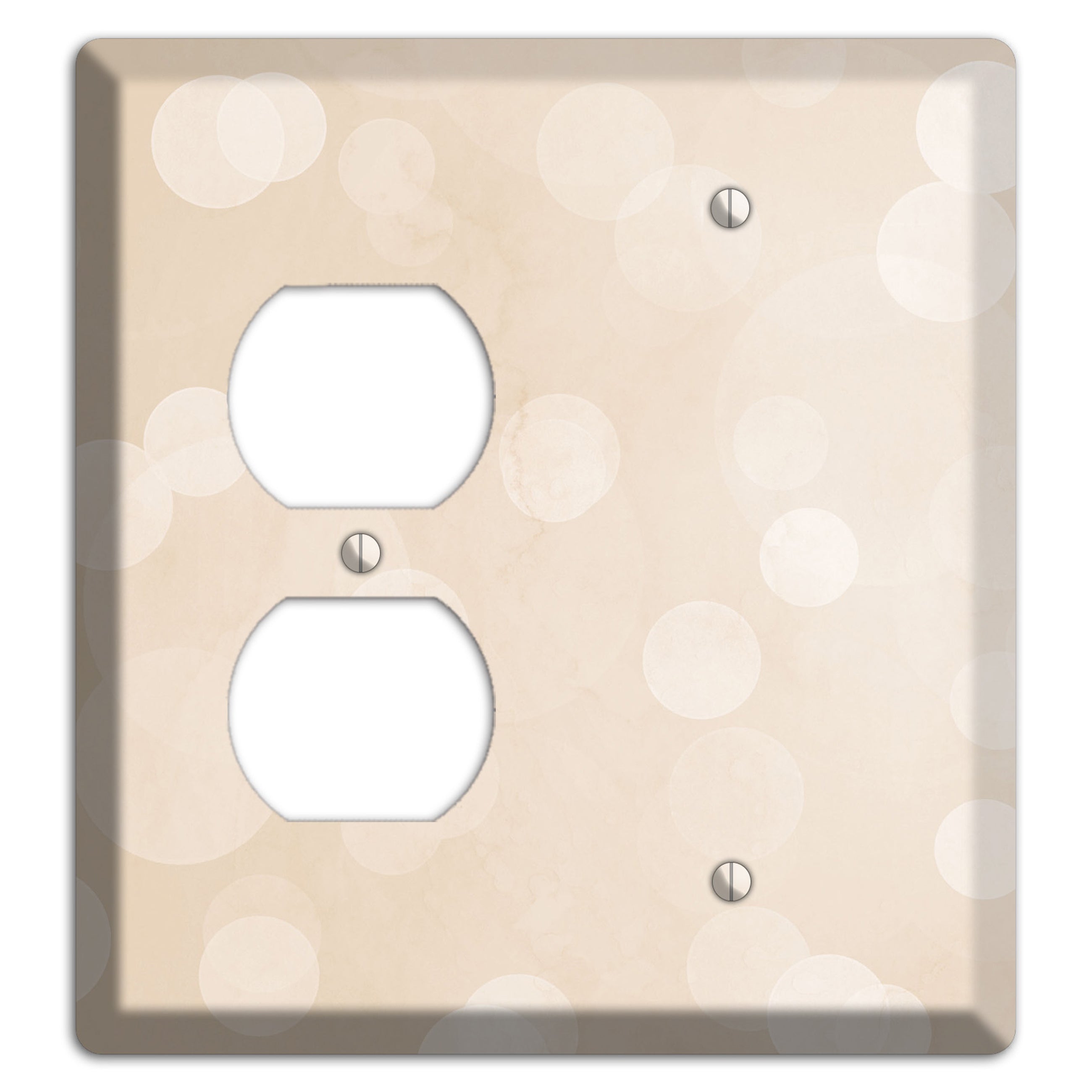 Parchment Neutral Texture Duplex / Blank Wallplate