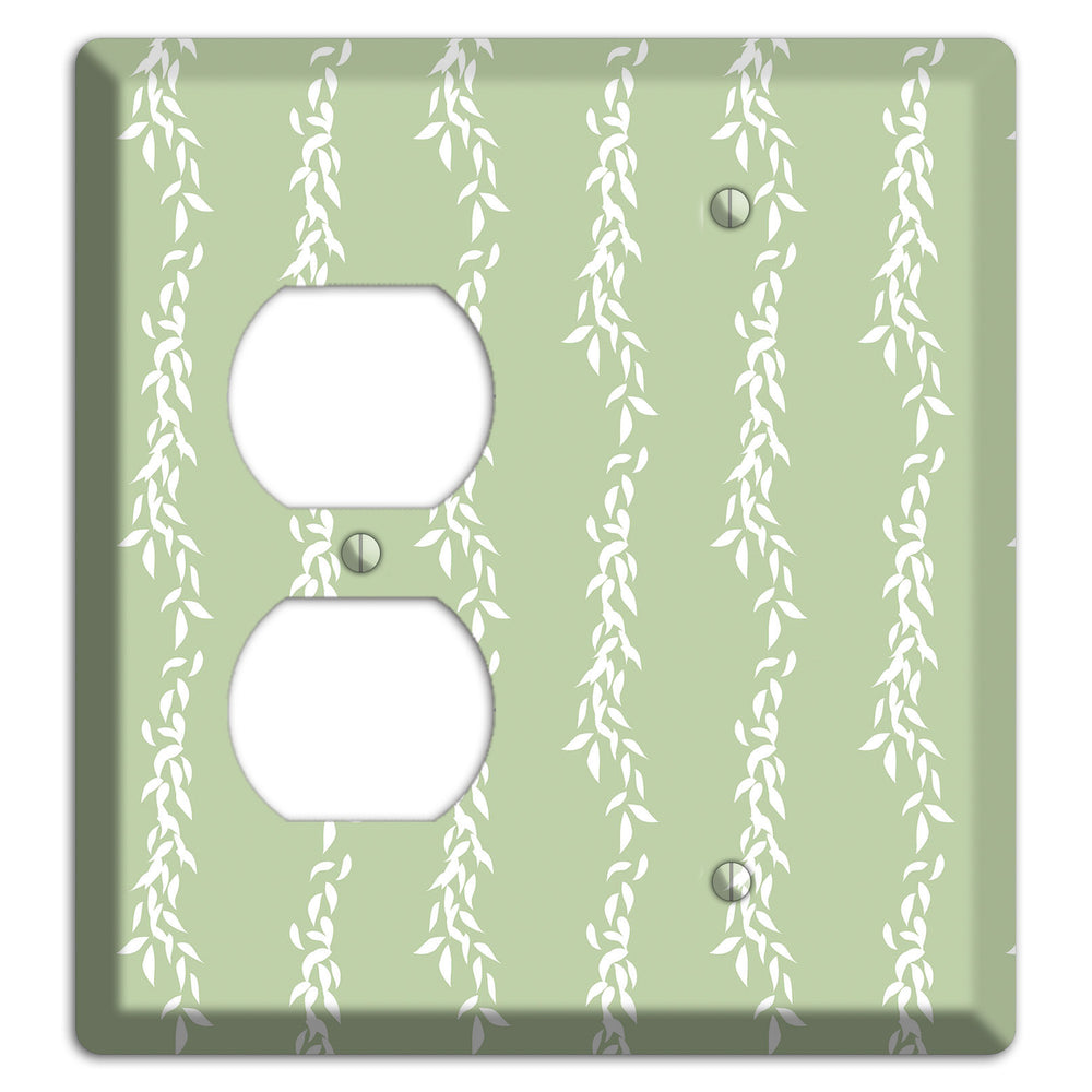 Leaves Style Z Duplex / Blank Wallplate