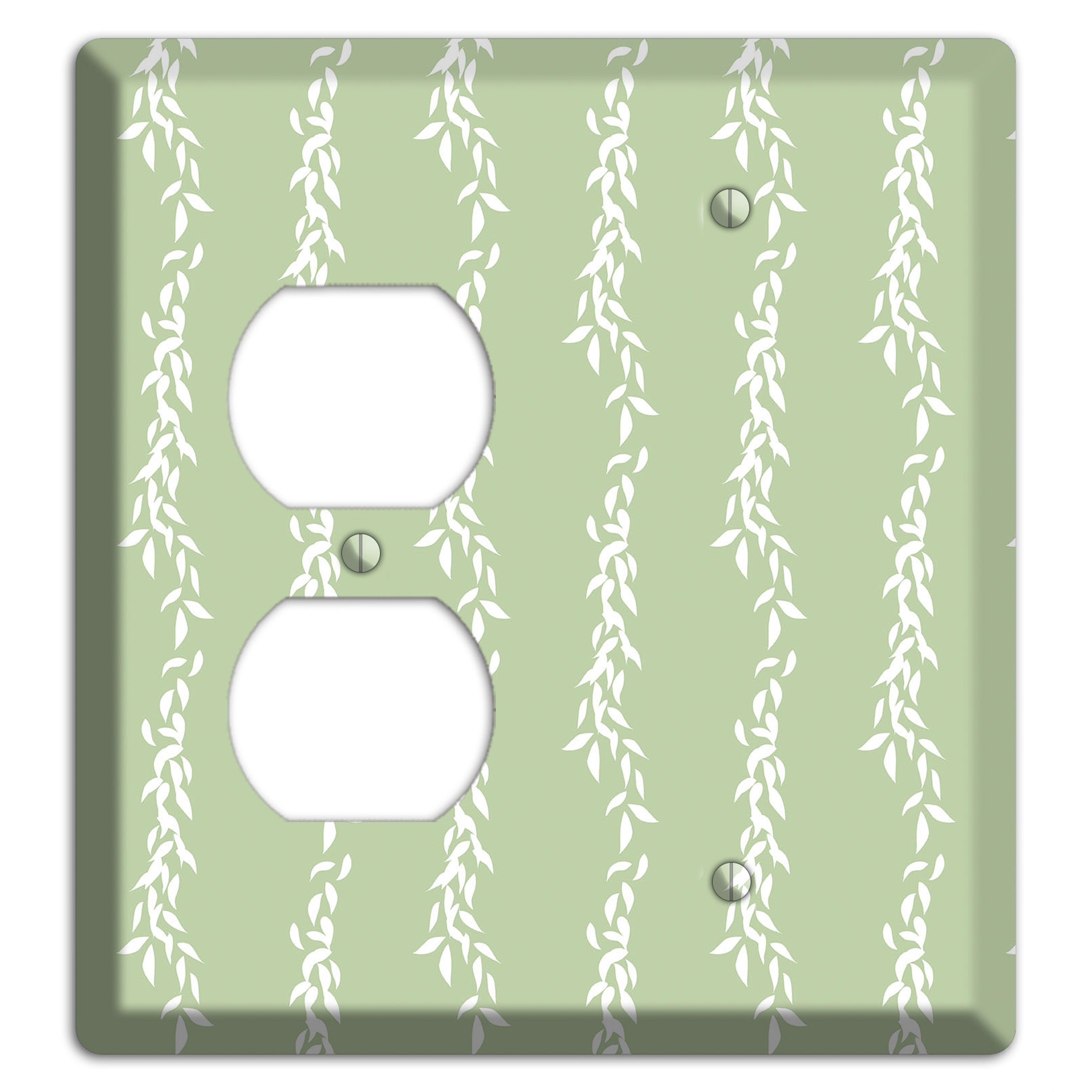 Leaves Style Z Duplex / Blank Wallplate
