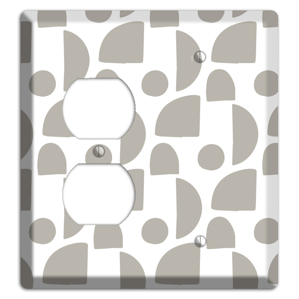 Simple Scandanavian Style L Duplex / Blank Wallplate