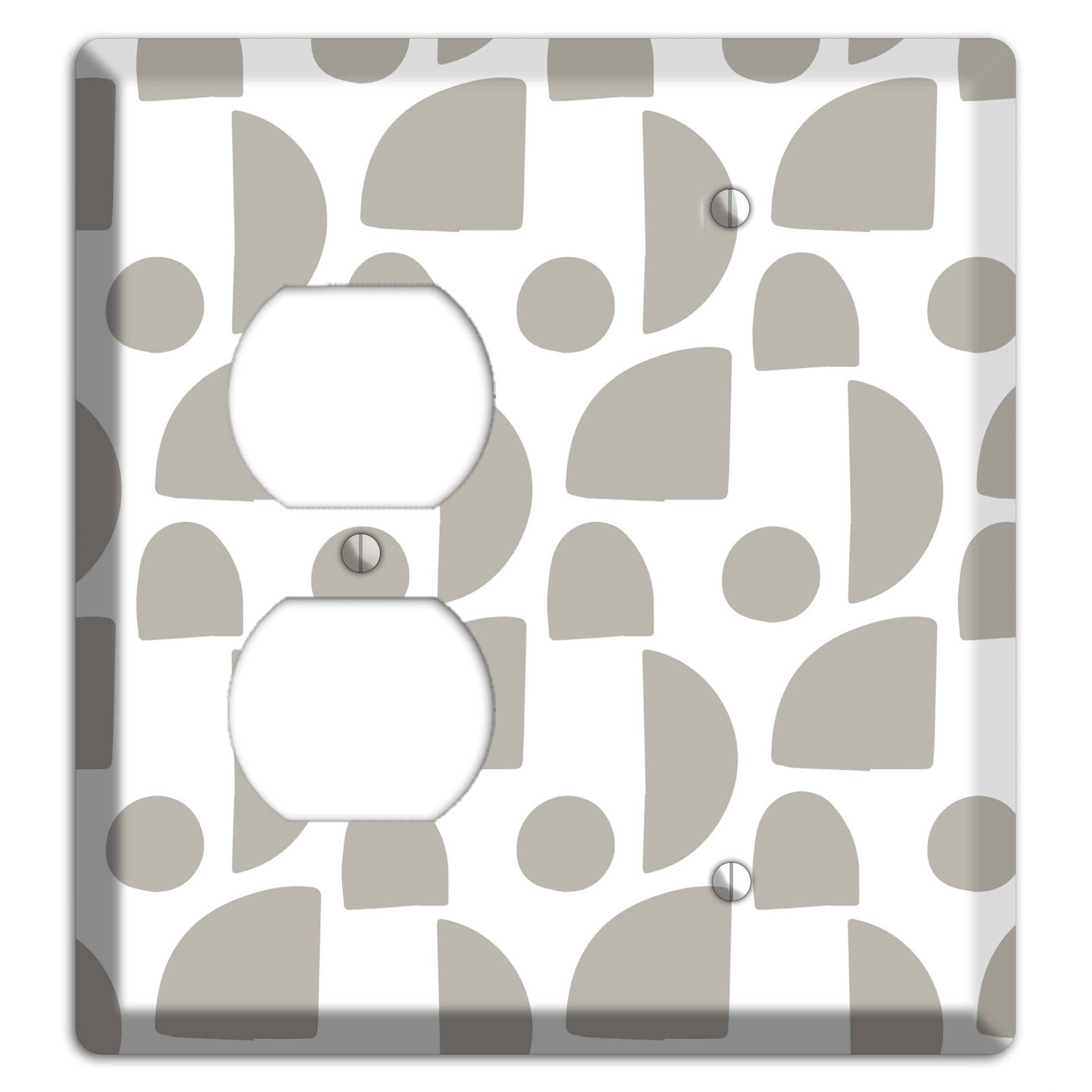 Simple Scandanavian Style L Duplex / Blank Wallplate