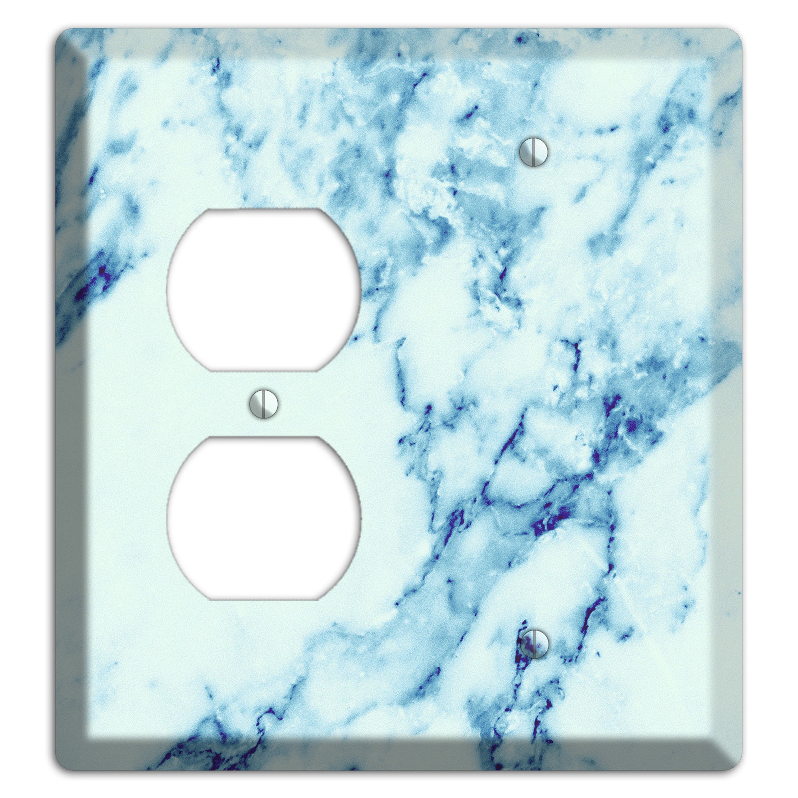 Polar Marble Duplex / Blank Wallplate