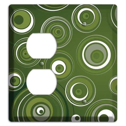 Green Circles Duplex / Blank Wallplate