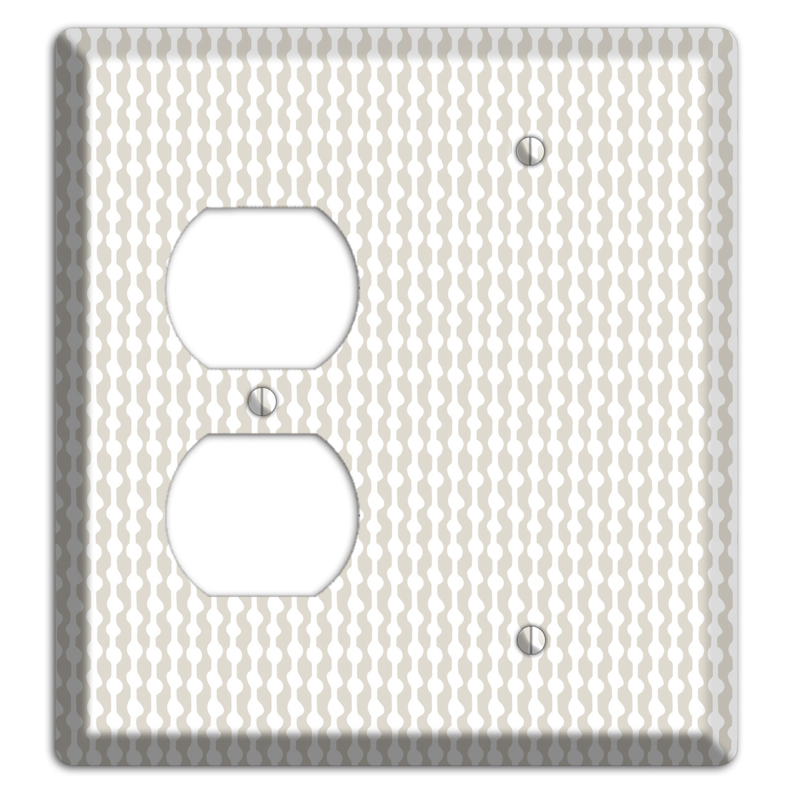 Simple Scandanavian Style C Duplex / Blank Wallplate