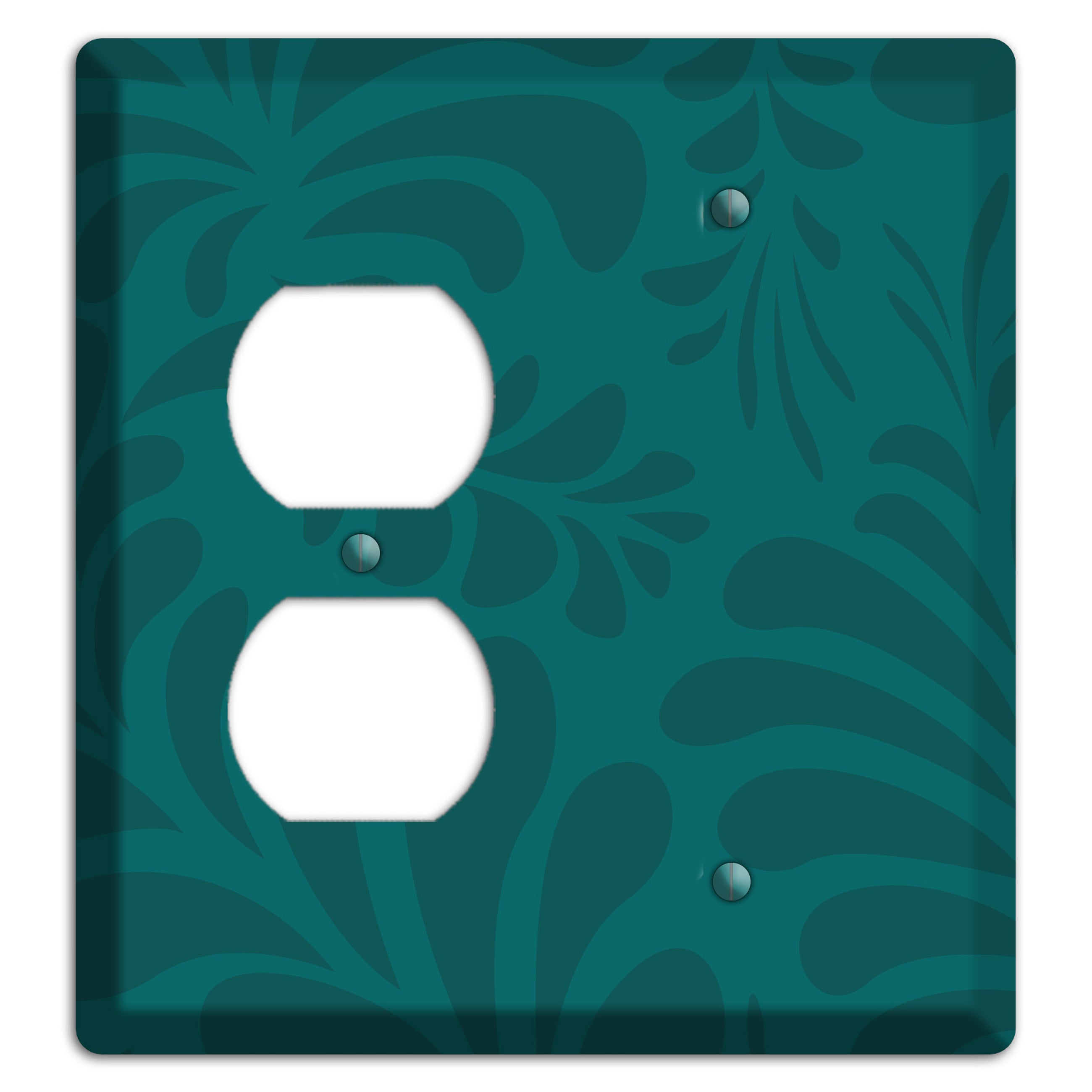 Jade Herati Duplex / Blank Wallplate