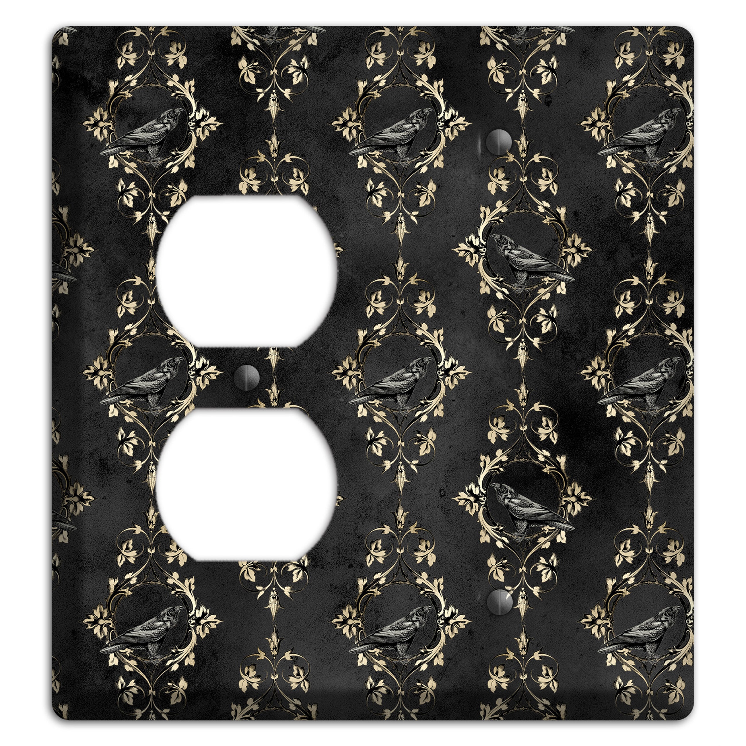 Edgar Allen Poe Raven Duplex / Blank Wallplate