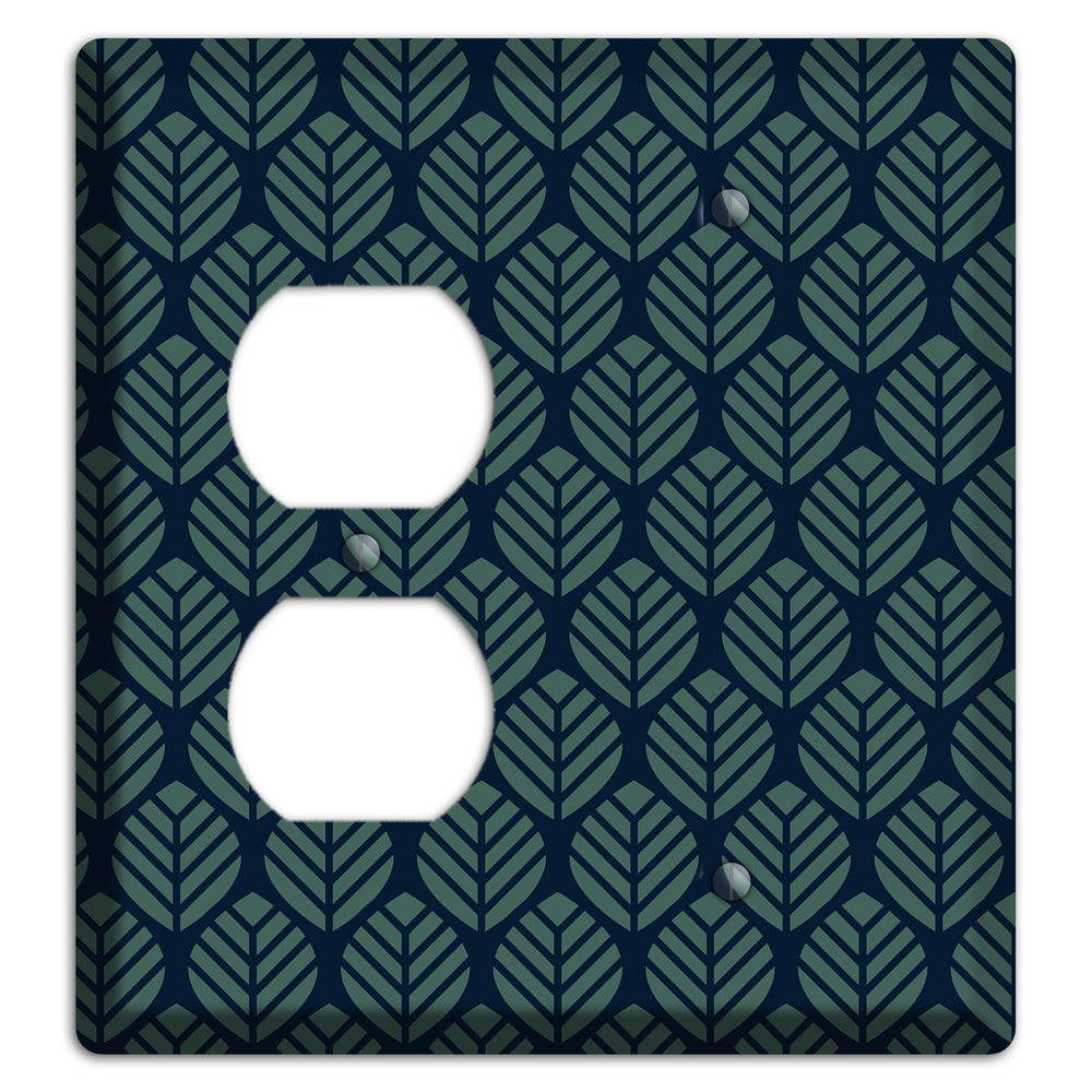 Leaves Style T Duplex / Blank Wallplate