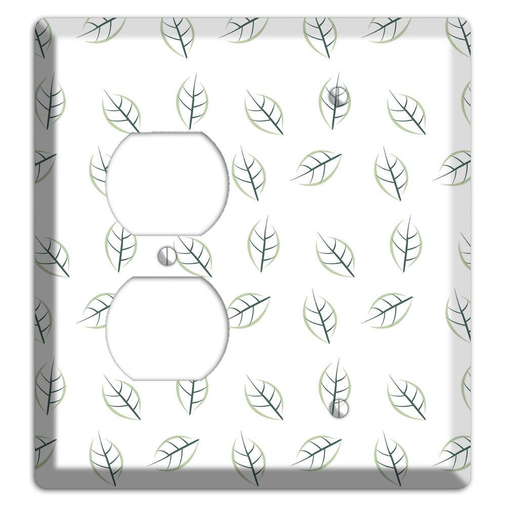 Leaves Style DD Duplex / Blank Wallplate