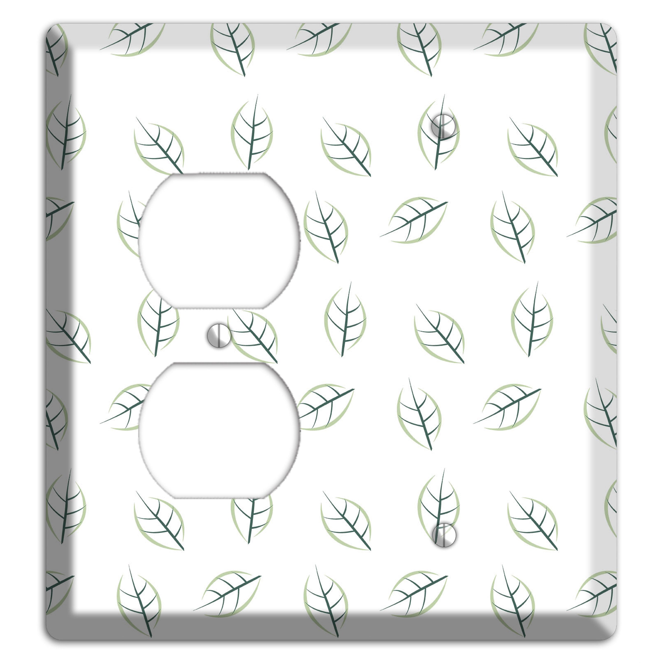 Leaves Style DD Duplex / Blank Wallplate