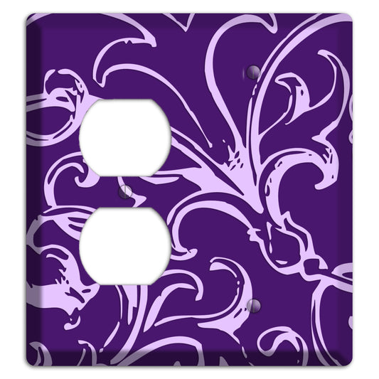 Victorian Purple Duplex / Blank Wallplate