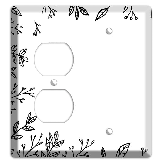 Hand-Drawn Floral 29 Duplex / Blank Wallplate