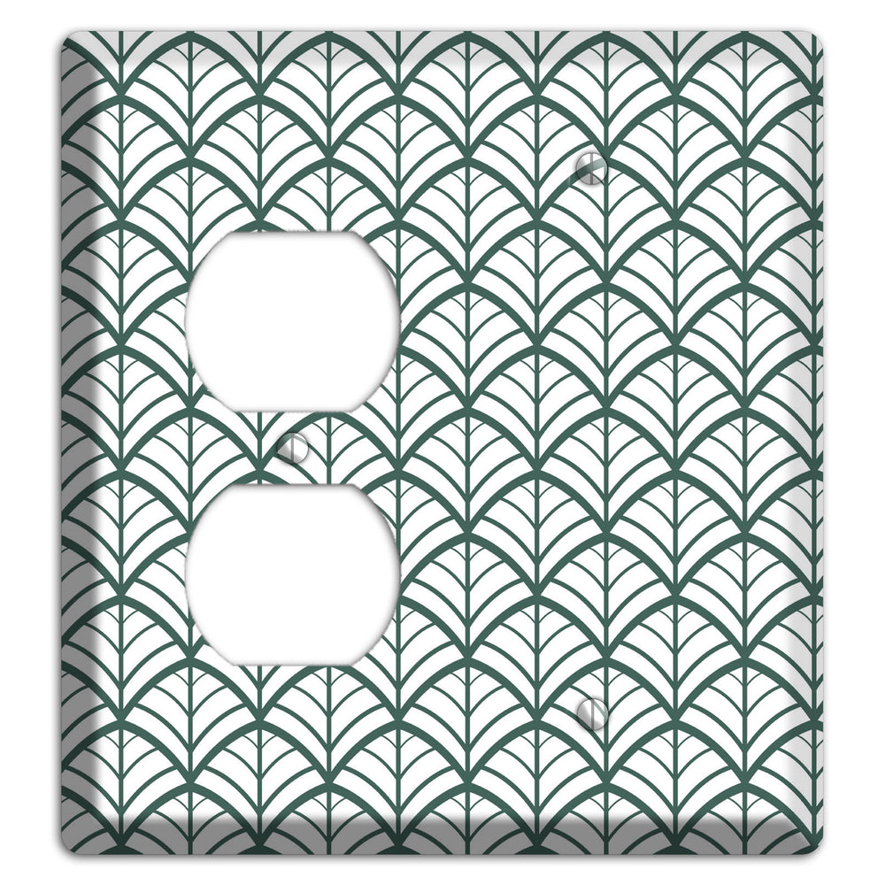 Leaves Style U Duplex / Blank Wallplate