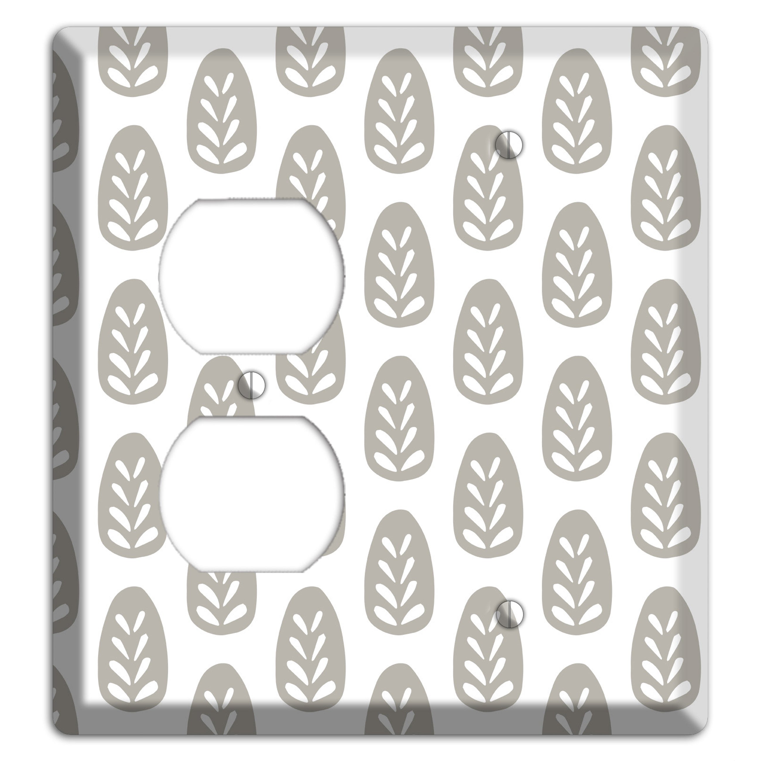 Simple Scandanavian Style U Duplex / Blank Wallplate