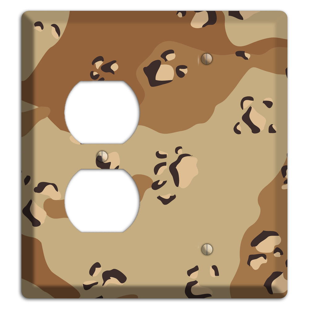 Desert Camo Duplex / Blank Wallplate