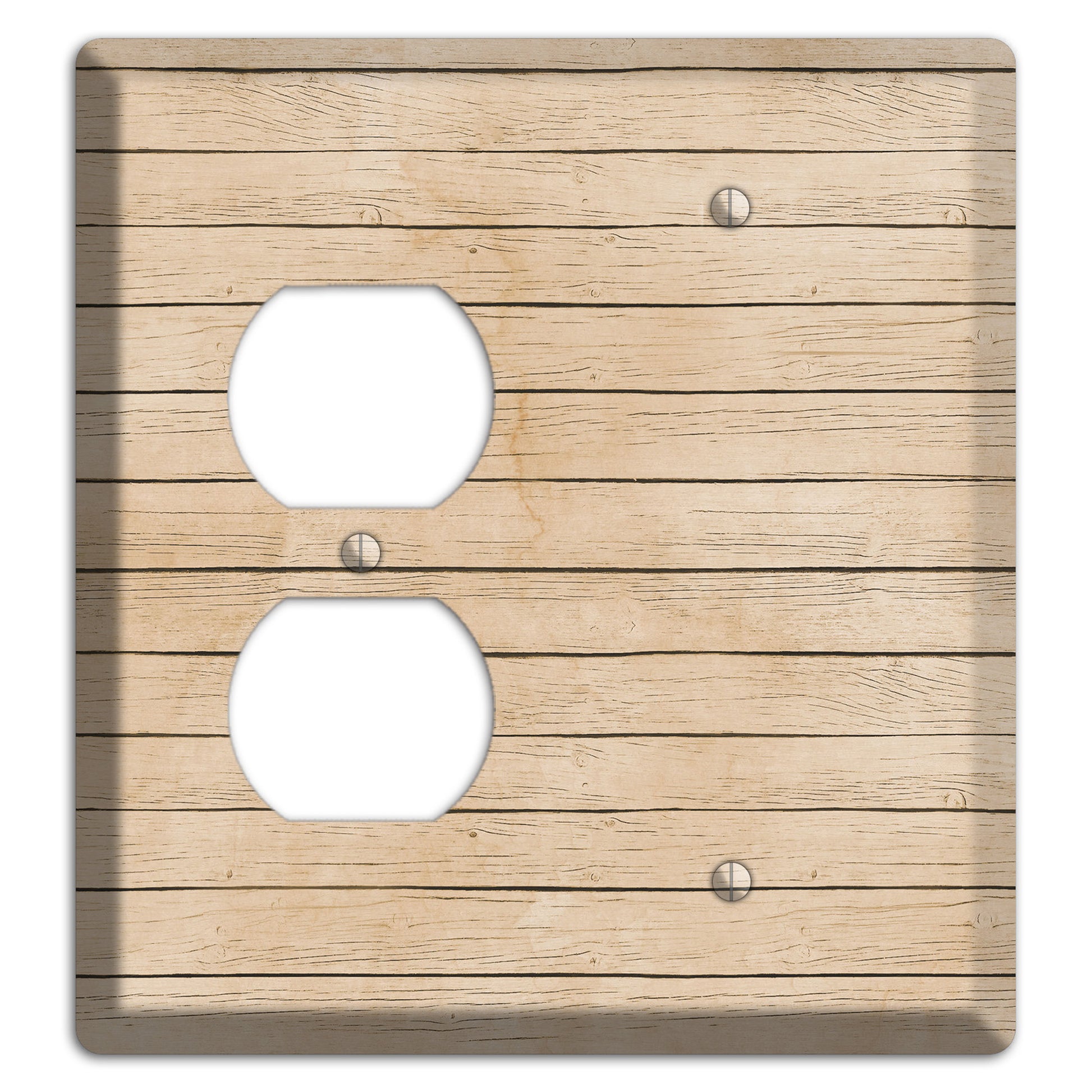 Akaroa Neutral Texture Duplex / Blank Wallplate