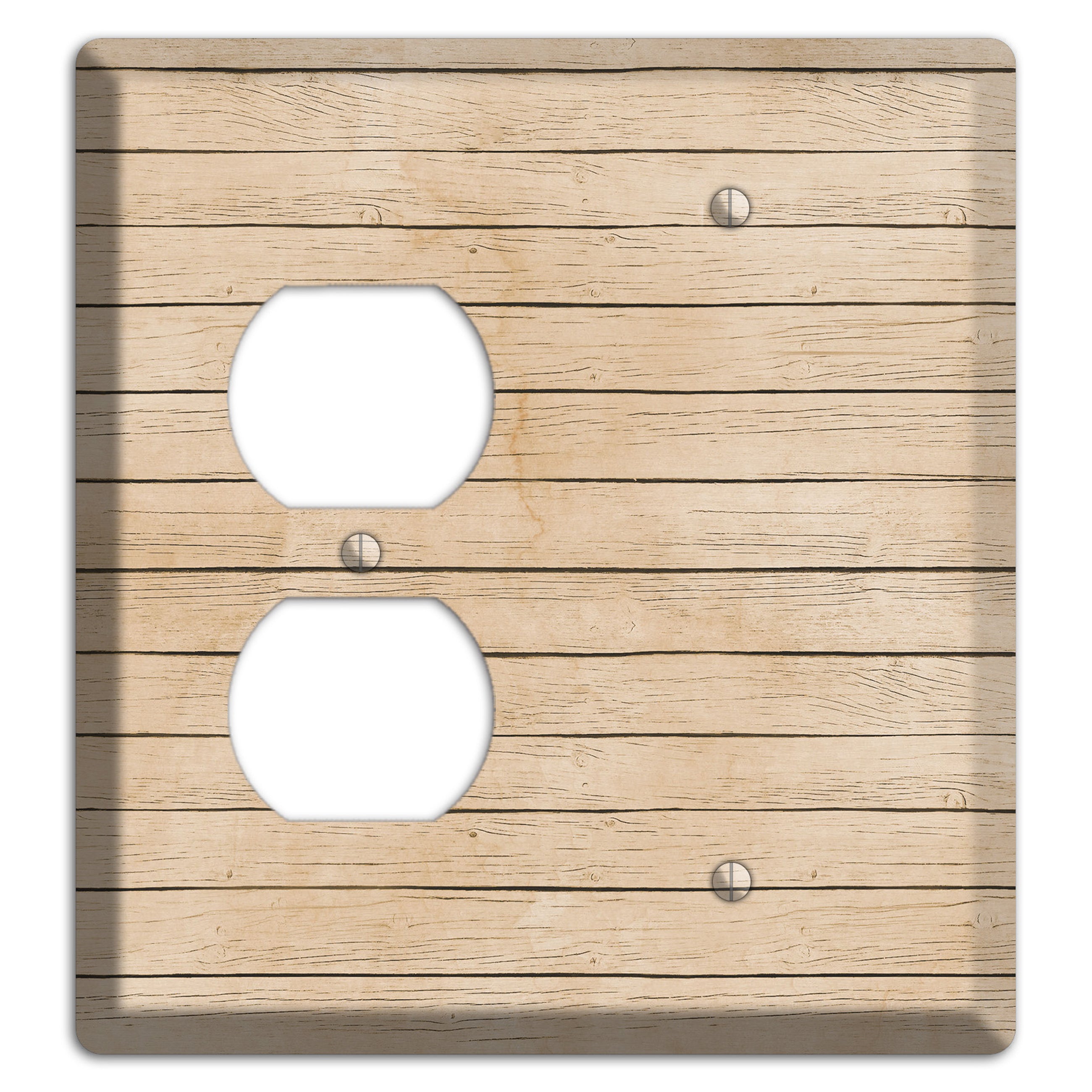 Akaroa Neutral Texture Duplex / Blank Wallplate
