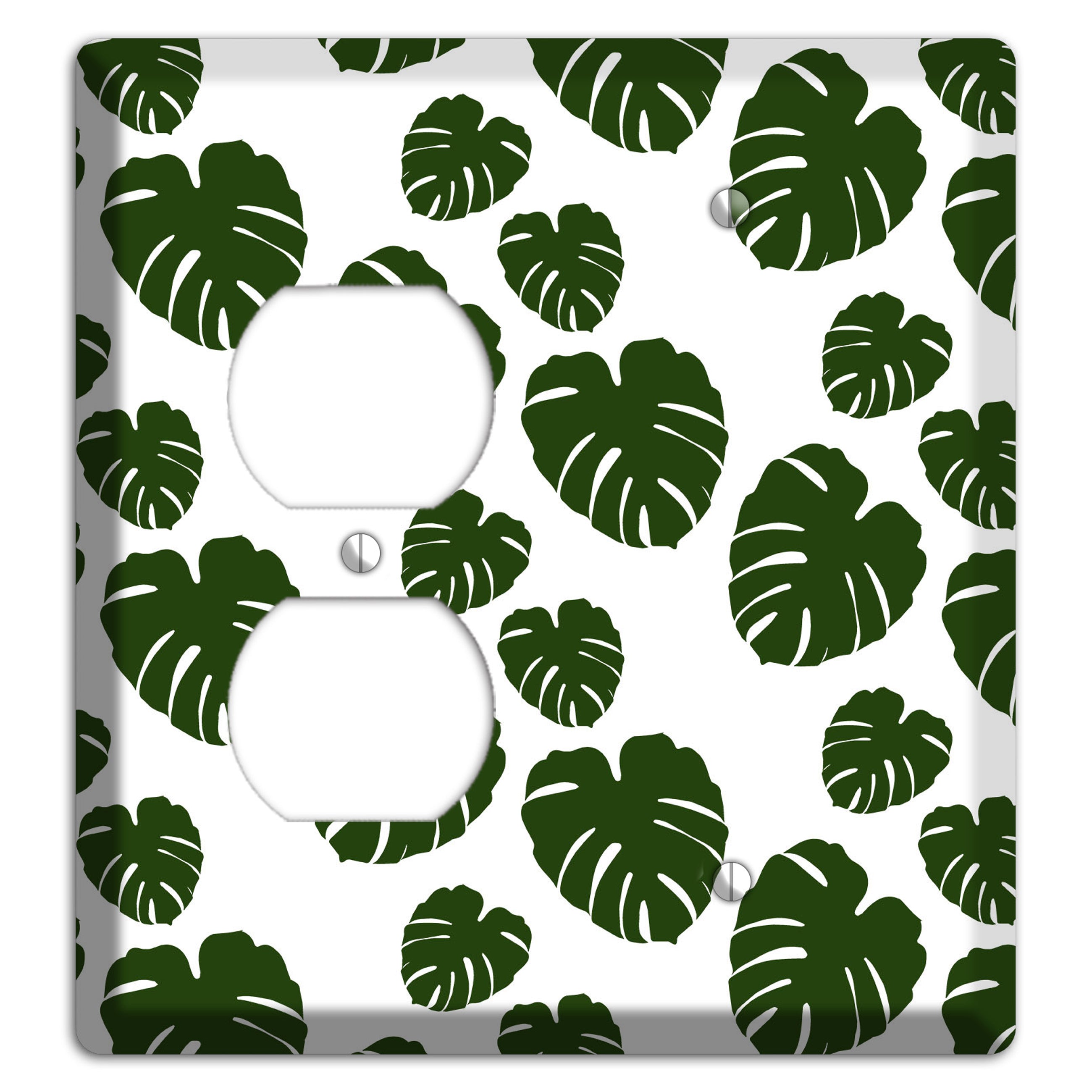 Leaves Style JJ Duplex / Blank Wallplate