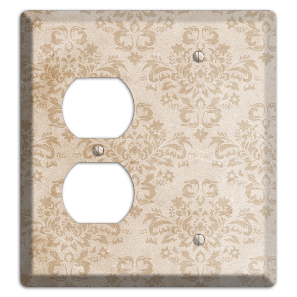 Bizarre Neutral Texture Duplex / Blank Wallplate