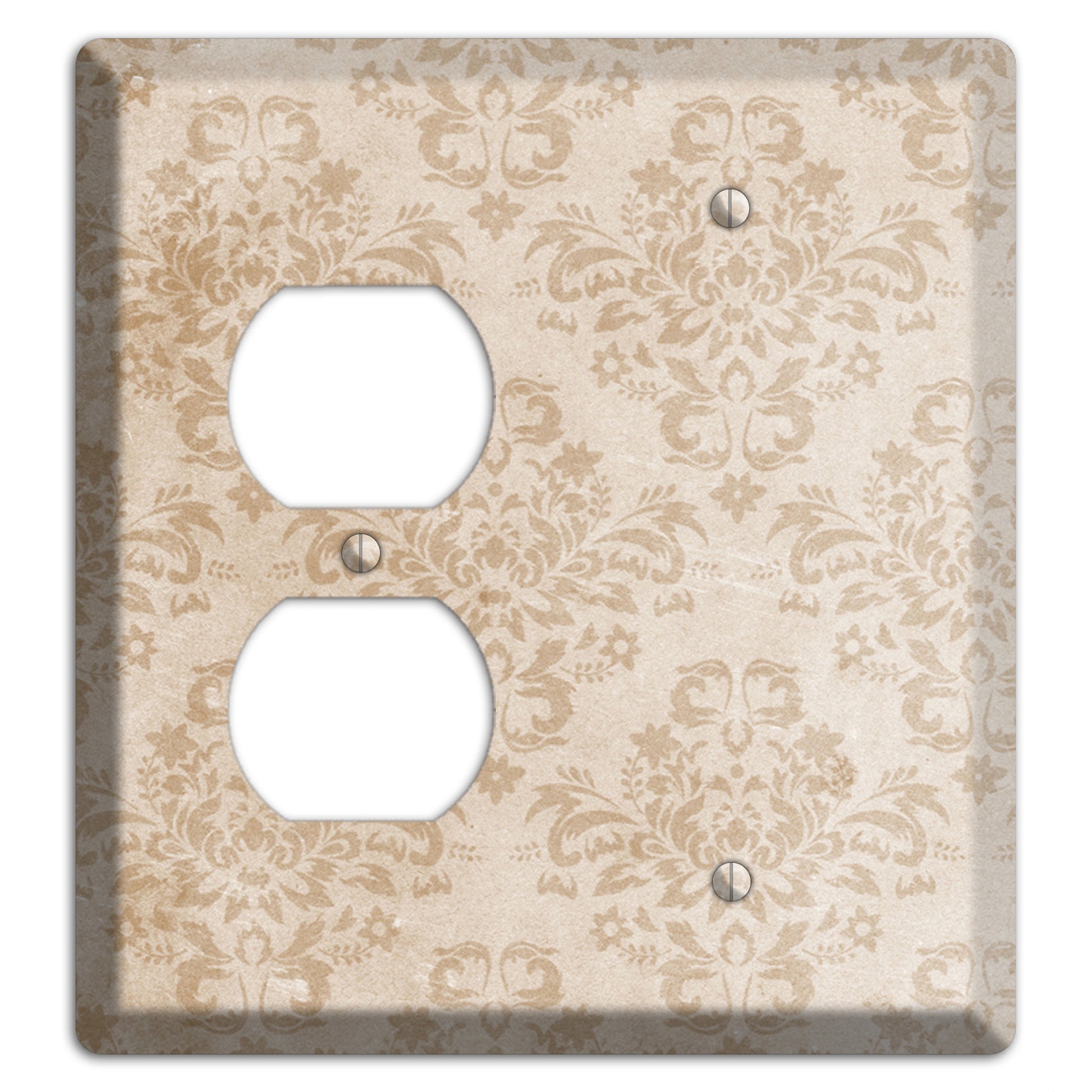 Bizarre Neutral Texture Duplex / Blank Wallplate