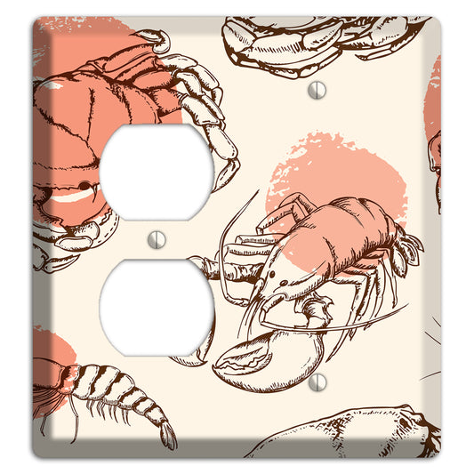 Red Crab Duplex / Blank Wallplate