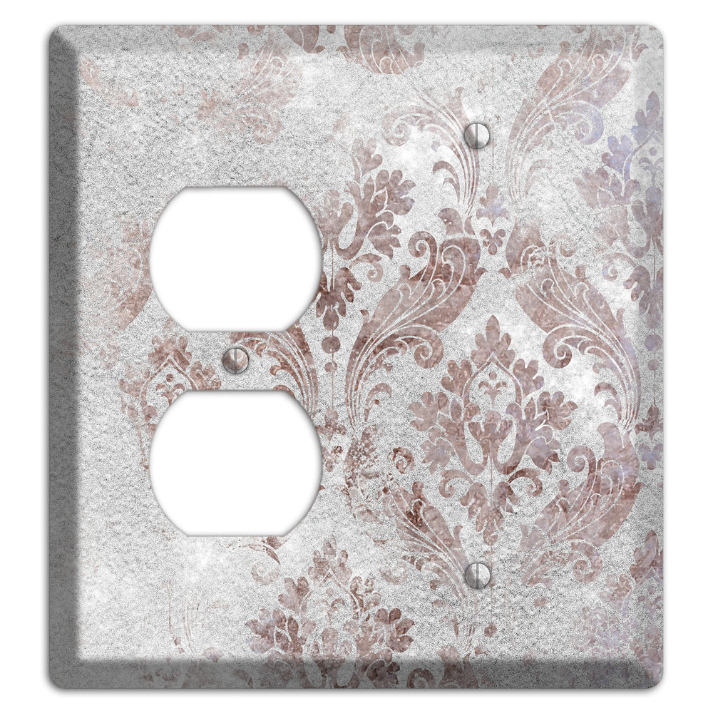 Nobel Whimsical Damask Duplex / Blank Wallplate