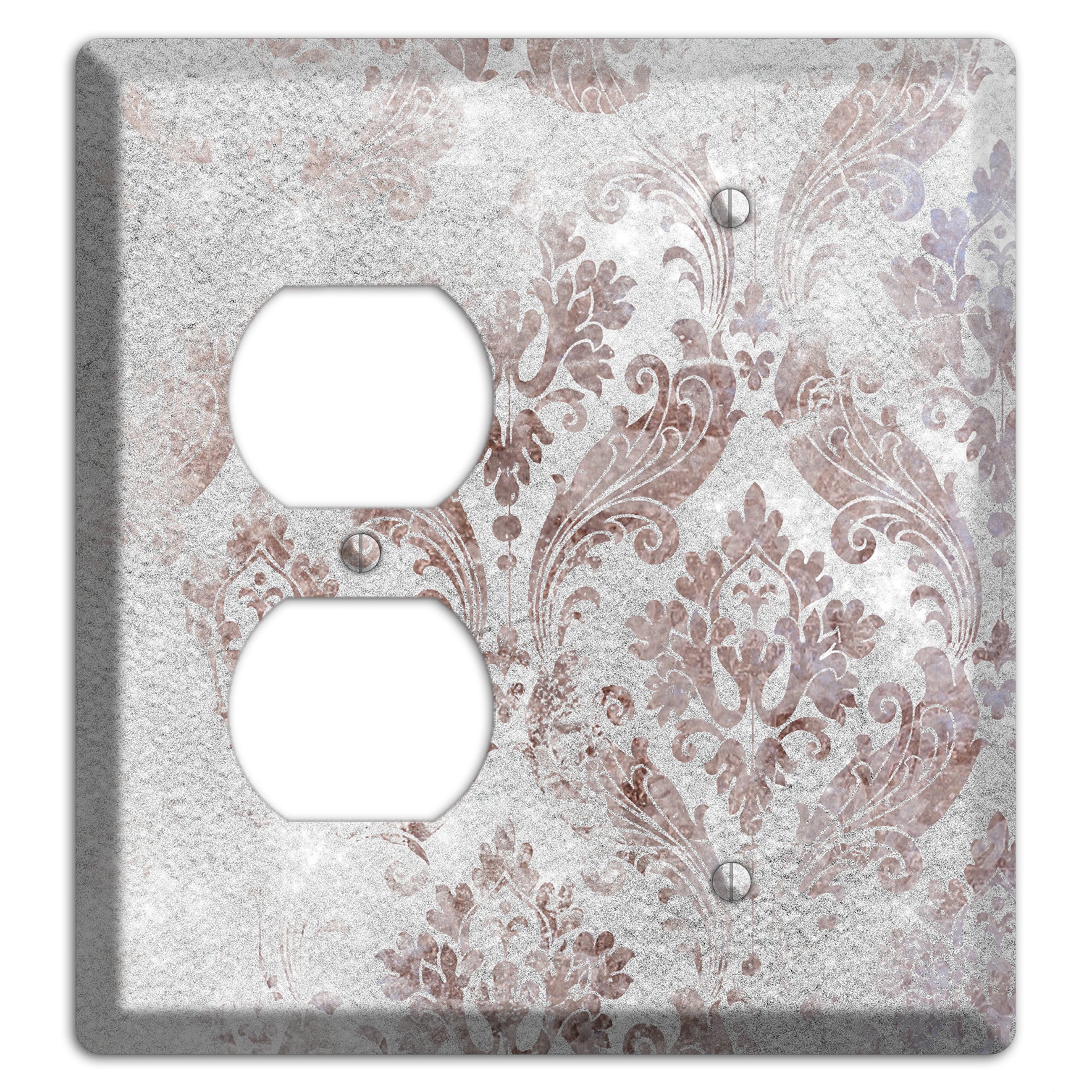 Nobel Whimsical Damask Duplex / Blank Wallplate