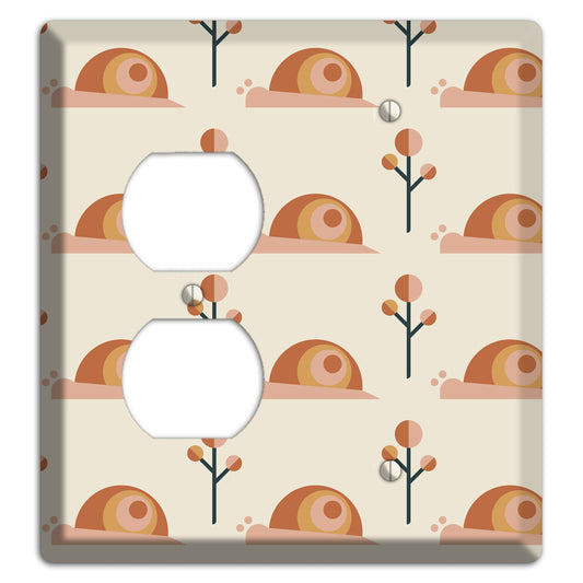 Retro Snails Duplex / Blank Wallplate