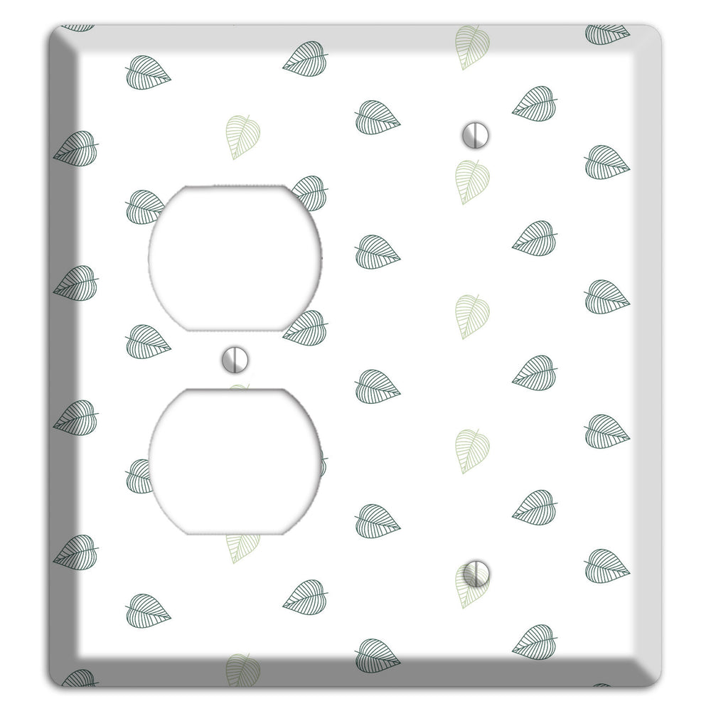 Leaves Style BB Duplex / Blank Wallplate