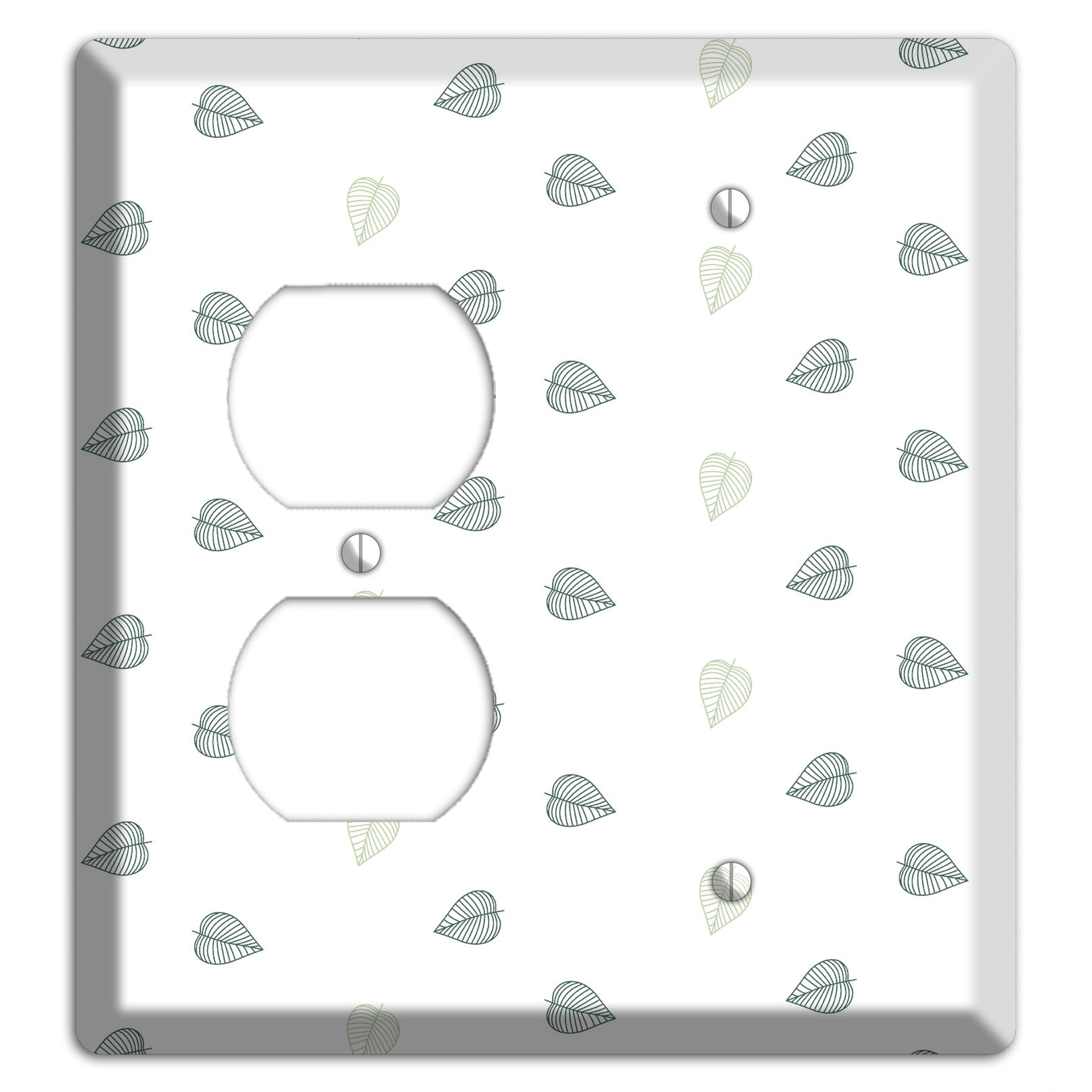 Leaves Style BB Duplex / Blank Wallplate