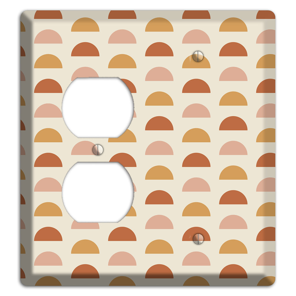 Peachy Half Moons Duplex / Blank Wallplate