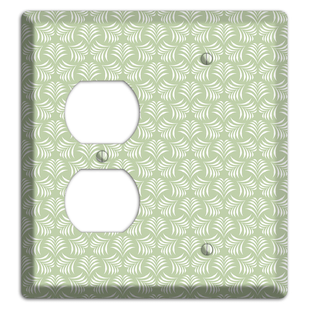 Leaves Style V Duplex / Blank Wallplate