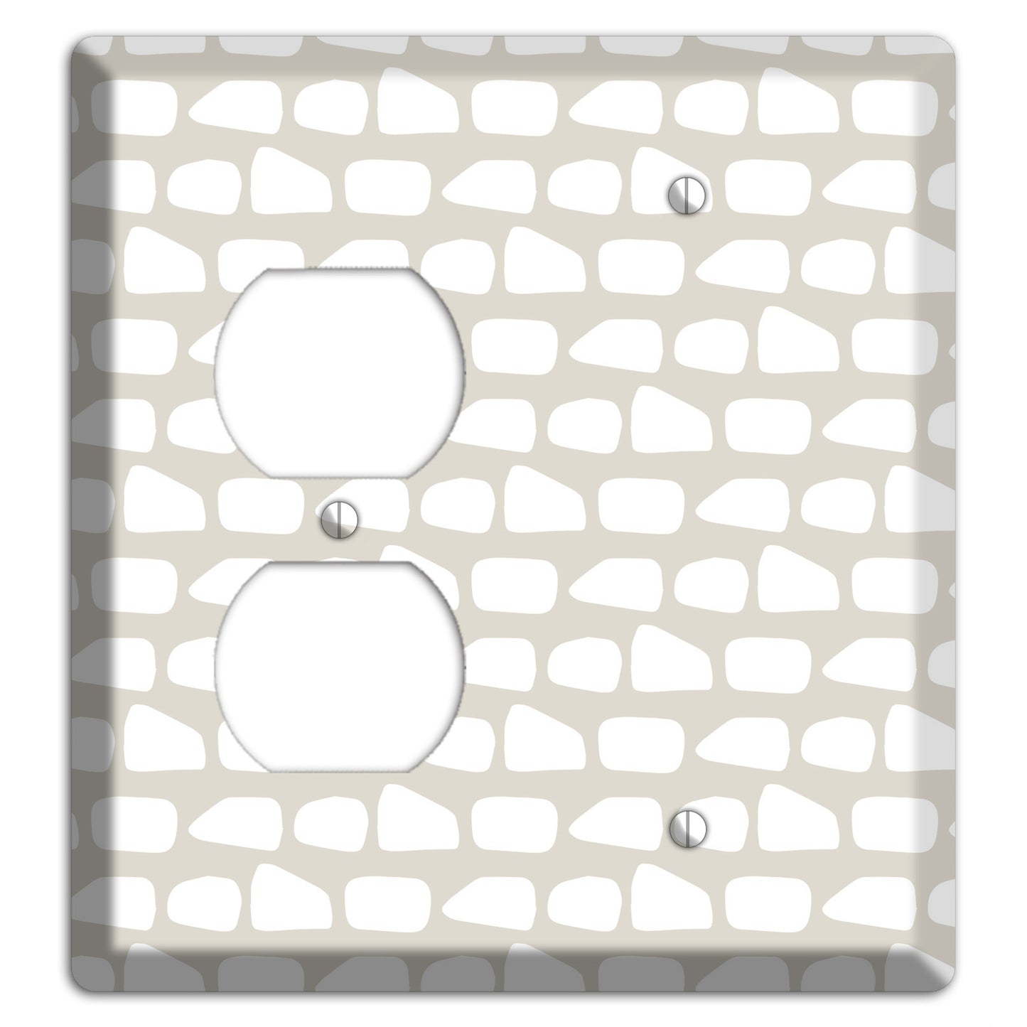 Simple Scandanavian Style Q Duplex / Blank Wallplate