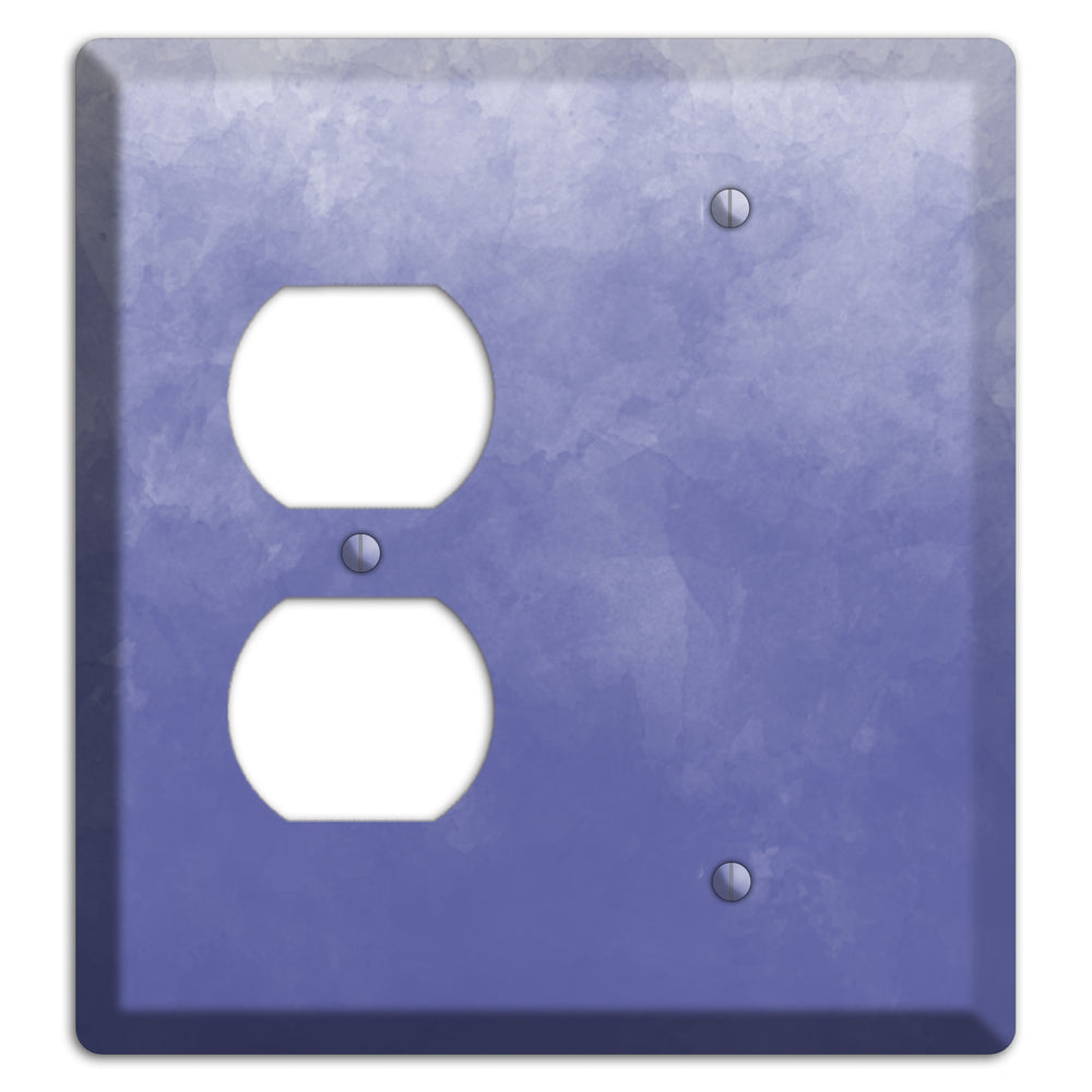 Blue Ombre Duplex / Blank Wallplate