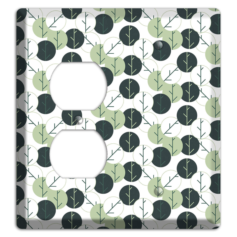 Leaves Style F Duplex / Blank Wallplate