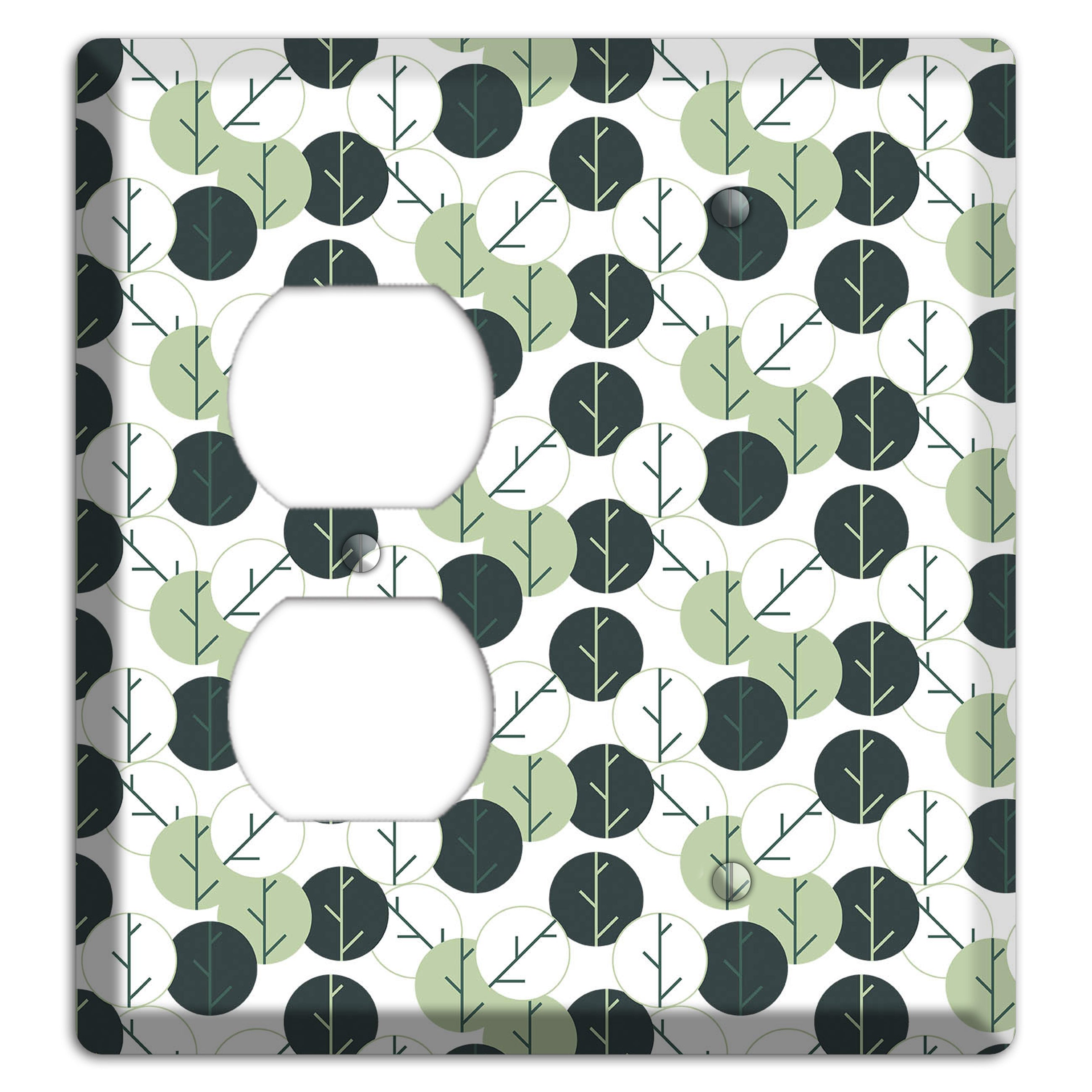 Leaves Style F Duplex / Blank Wallplate
