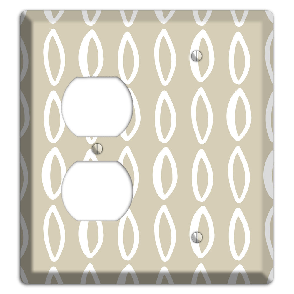 Simple Scandanavian Style Z Duplex / Blank Wallplate
