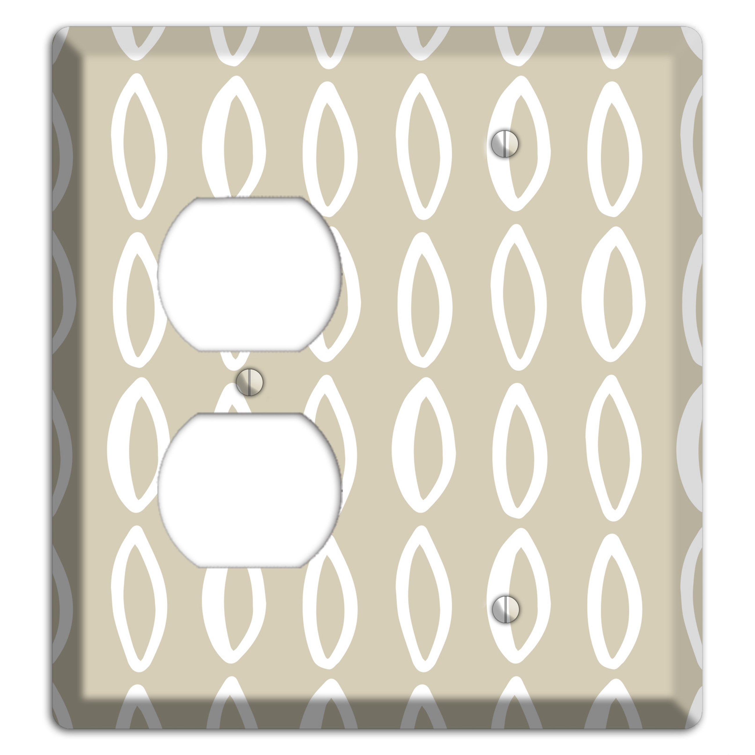 Simple Scandanavian Style Z Duplex / Blank Wallplate