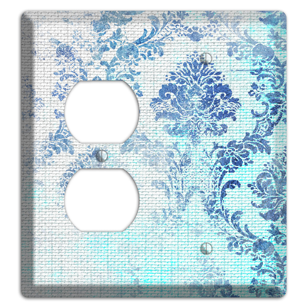 Ice Cold Whimsical Damask Duplex / Blank Wallplate